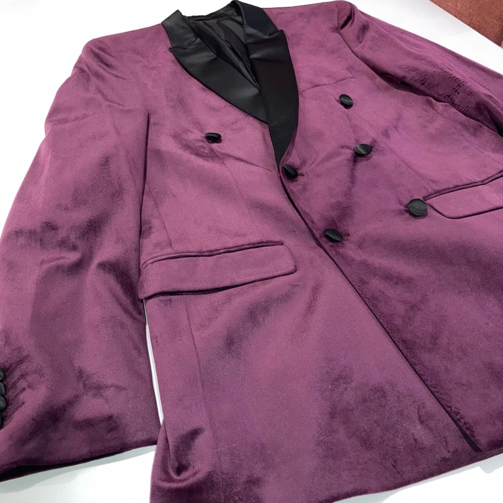 Men’s Two Piece Velvet Suit from Topshop